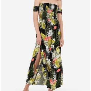 NWT Express Off the Shoulder Maxi dress small